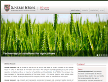 Tablet Screenshot of hazanltd.com